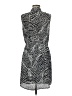 Mossimo 100% Polyester Print Gray Casual Dress Size M - photo 2