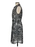 Mossimo 100% Polyester Print Gray Casual Dress Size M - photo 5