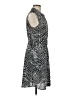 Mossimo 100% Polyester Print Gray Casual Dress Size M - photo 4