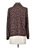 Aqua 100% Polyester Floral Black Long Sleeve Blouse Size S - photo 2