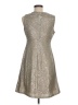 Tommy Hilfiger 100% Polyester Metallic Silver Cocktail Dress Size 6 - photo 2
