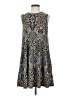Tahari Paisley Blue Black Cocktail Dress Size S - photo 1