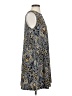 Tahari Paisley Blue Black Cocktail Dress Size S - photo 4