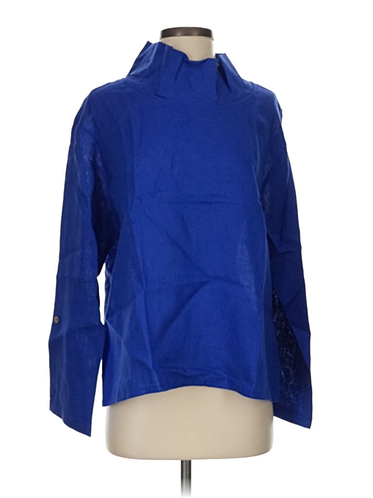 Lintico Long Sleeve Blouse In Blue
