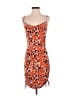 Timing Animal Print Orange Cocktail Dress Size M - photo 1