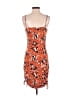Timing Animal Print Orange Cocktail Dress Size M - photo 2