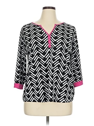 Notations 3/4 Sleeve Blouse (view 1)