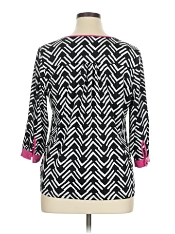 Notations 3/4 Sleeve Blouse (view 2)