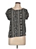 Pink Republic Black Short Sleeve Blouse Size M - photo 1