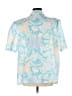 Sheridan Square 100% Polyester Tropical Blue Short Sleeve Blouse Size EU 42 / US 12 - photo 2