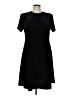 John Roberts Solid Black Casual Dress Size 16 - photo 1