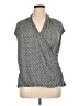 Laundry by Shelli Segal Teal Short Sleeve Blouse Size XL - photo 1