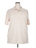 Unbranded 100% Polyester Tan Short Sleeve Top Size XXL - photo 1
