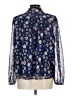 Lucky Brand Blue Long Sleeve Blouse Size L - photo 2