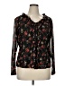 Conrado Black Long Sleeve Blouse Size 1X - photo 1