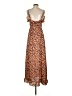 Forever 21 100% Polyester Animal Print Brown Orange Casual Dress Size S - photo 2