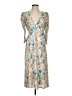 Assorted Brands Paisley Ivory Blue Casual Dress Size XS - photo 1