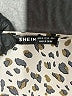 Shein 100% Polyester Animal Print Tan Short Sleeve Blouse Size 6 - photo 7