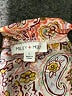 Miley + Molly 100% Polyester Paisley Orange Short Sleeve Blouse Size L - photo 7