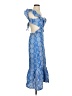 Assorted Brands 100% Polyester Paisley Blue Casual Dress Size S - photo 4
