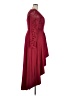 Unbranded Burgundy Red Cocktail Dress Size XL - photo 4