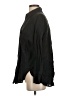 Zara Solid Black Long Sleeve Button-Down Shirt Size XS - photo 5