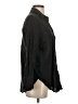 Zara Solid Black Long Sleeve Button-Down Shirt Size XS - photo 4