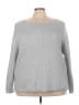Lane Bryant Metallic Silver Pullover Sweater Size 26 - 28 Plus - photo 1