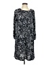Apt. 9 Print Gray Casual Dress Size M - photo 1