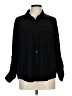 Old Navy Solid Black Long Sleeve Button-Down Shirt Size L - photo 1