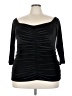 Torrid Black 3/4 Sleeve Top Size 3X Plus (3) - photo 1
