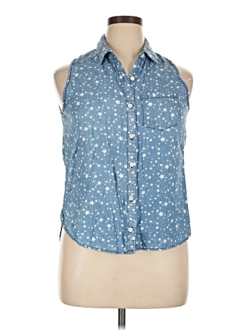 confess Sleeveless Button-Down Shirt (view 1)