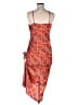 Elli White Paisley Orange Cocktail Dress Size M - photo 2