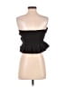 Zara 100% Polyester Black Sleeveless Top Size S - photo 2