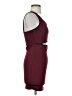 Forever 21 Solid Burgundy Cocktail Dress Size S - photo 4