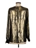 L'Agence Metallic Gold Long Sleeve Blouse Size Sm (1) - photo 2