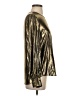 L'Agence Metallic Gold Long Sleeve Blouse Size Sm (1) - photo 4
