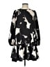 Alexis 100% Polyester Print Black Casual Dress Size S - photo 1