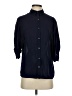 Express 100% Rayon Blue 3/4 Sleeve Button-Down Shirt Size XS - photo 1