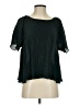 Lumiere 100% Polyester Green Short Sleeve Blouse Size S - photo 1
