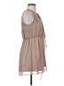 H&M 100% Polyester Solid Tan Cocktail Dress Size 2 - photo 4