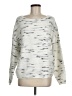 Ann Taylor LOFT Print Silver Pullover Sweater Size M - photo 1
