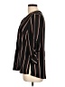 rue21 100% Polyester Stripes Black 3/4 Sleeve Blouse Size L - photo 5