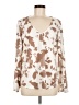 Peach Love Ivory Long Sleeve Blouse Size M - photo 1