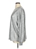 Torrid Metallic Silver Long Sleeve Top Size 1X Plus (1) - photo 5