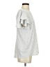Adrianna Papell Silver Short Sleeve Top Size M - photo 4