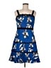 Foxiedox Print Blue Cocktail Dress Size 6 - photo 1