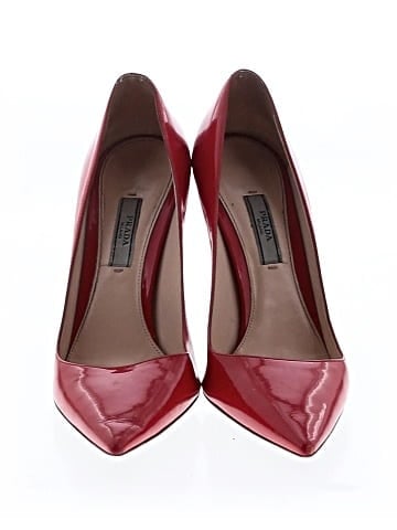 Prada Patent Leather Pointed Toe Pumps (view 2)