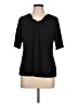 Christopher & Banks Black Short Sleeve Top Size L - photo 1