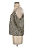 Alexander Wang 100% Silk Black Gold Short Sleeve Top Size P (petite) - photo 5